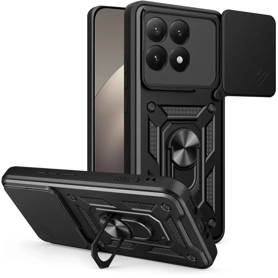 Tech-Protect CamShield Pro dėklas skirtas Xiaomi 15T – juodos spalvos