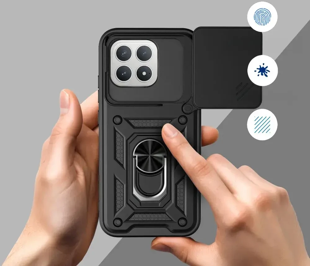 Tech-Protect CamShield Pro dėklas telefonui Xiaomi Poco F8 Pro juodos spalvos