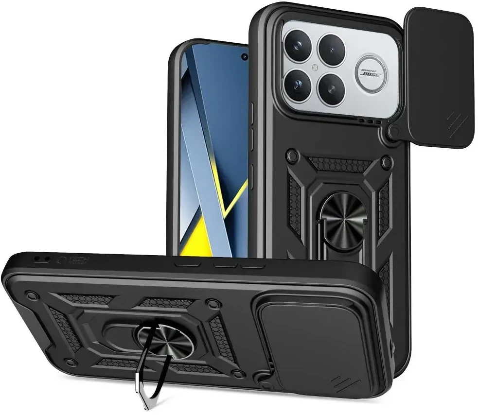 Dėklas Tech-Protect CamShield Pro dėkals telefonui Xiaomi Poco F8 Ultra juodos spalvos