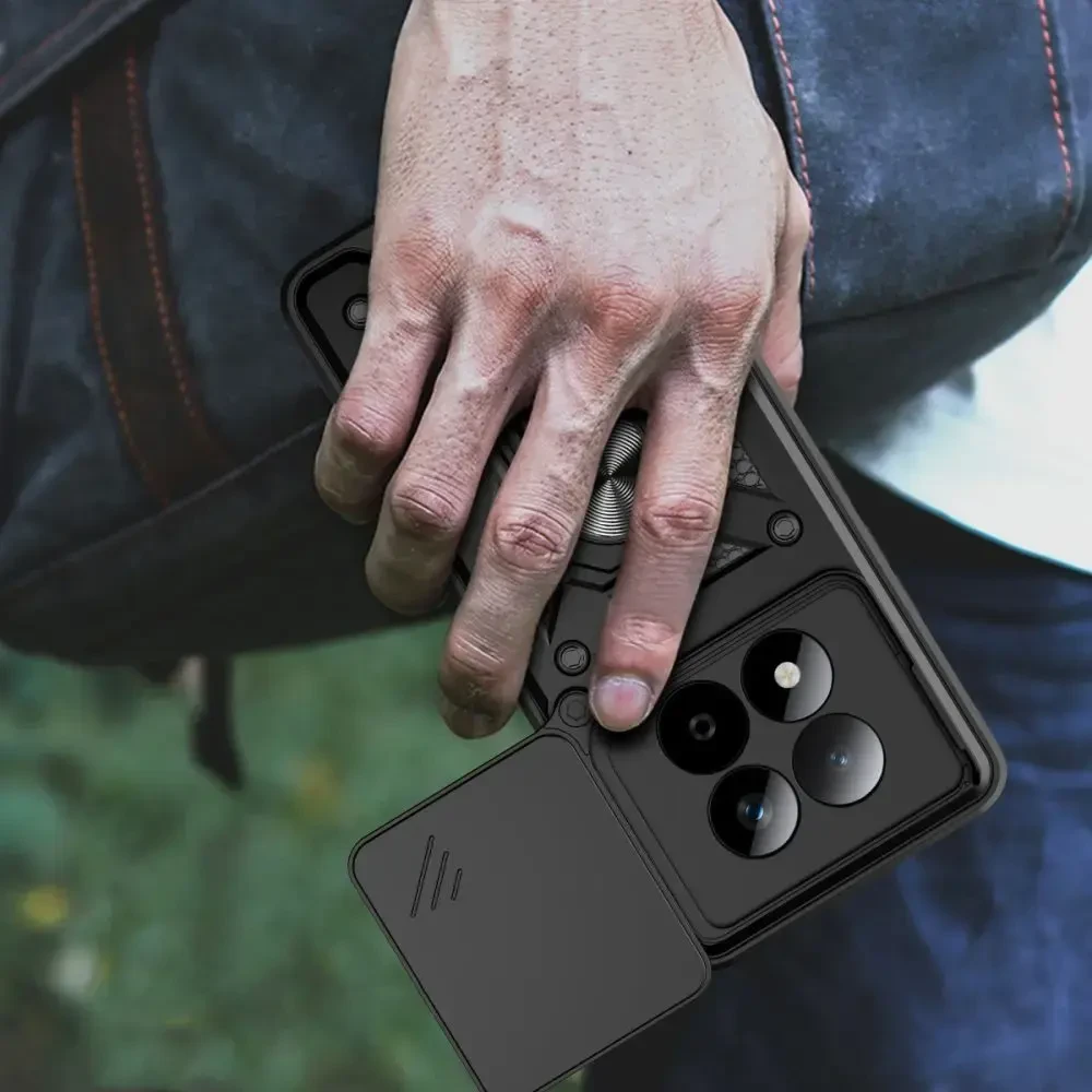 Dėklas Tech-Protect CamShield Pro Xiaomi Redmi Note 15 Pro 5G matinės juodos spalvos