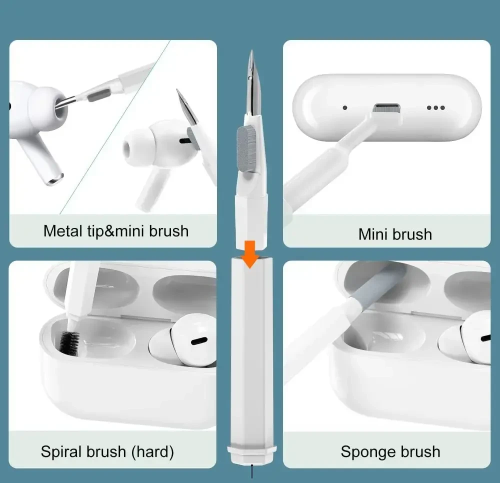Valiklis TECH-PROTECT CS01 CLEANER SET 20IN1 FOR PHONE & EARPHONE & Planšetė & LAPTOP Baltas