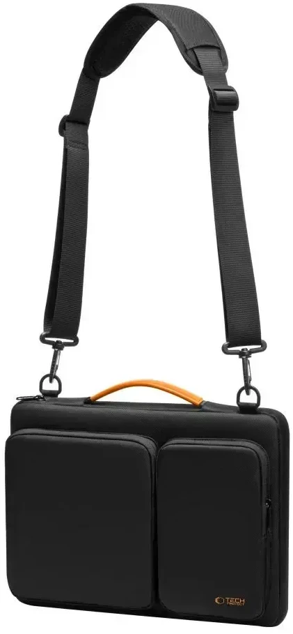 Tech-Protect Defender Bag for 15-16 Nešiojamas kompiuteris - Juodas and Oranžinis