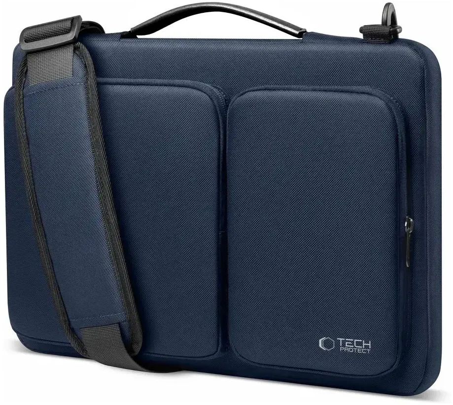 15-16 Tech-Protect Defender Bag Nešiojamas kompiuteris Bag - Mėlyna