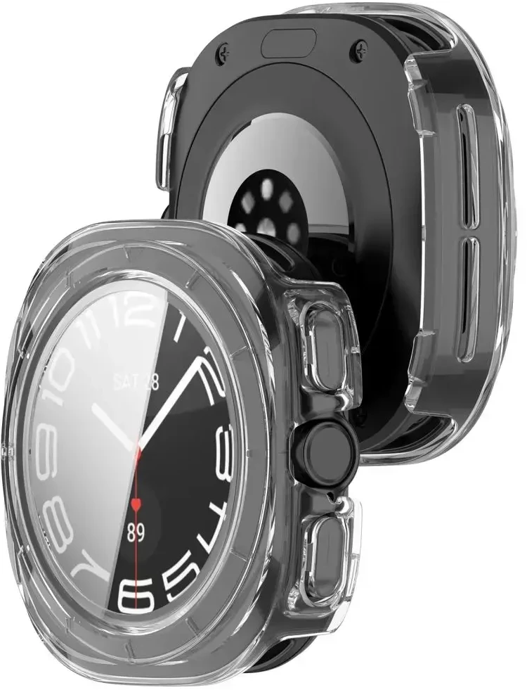 Tech-Protect DEFENSE 2-PACK SAMSUNG Samsung Galaxy WATCH ULTRA 2 2026 (47 MM) MATINĖ JUODA IR SKAIDRI