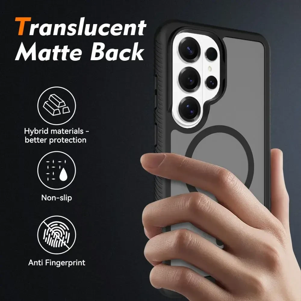 Dėklas Tech-Protect Defense MagSafe Samsung Galaxy S26 Ultra Matte juodos spalvos