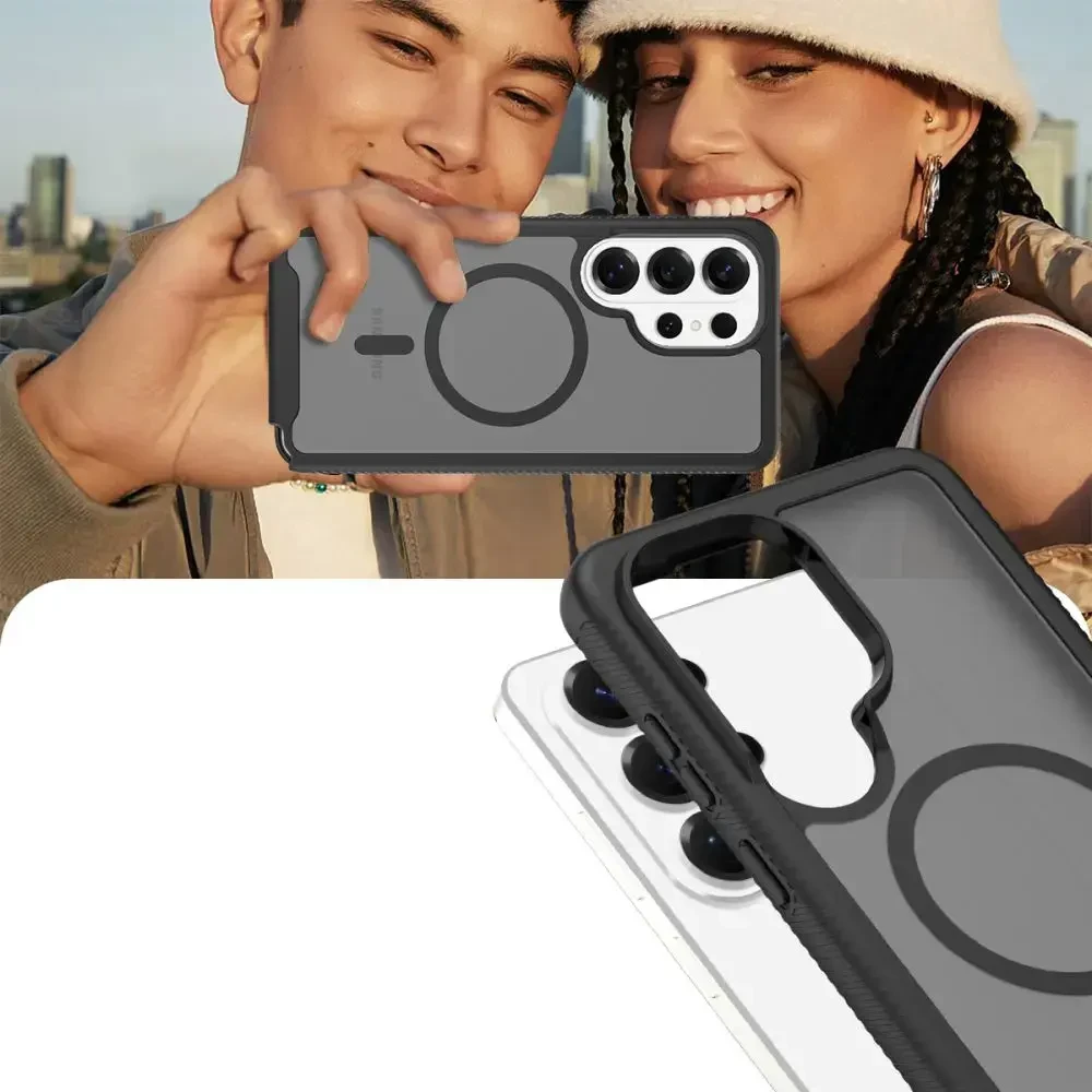 Dėklas Tech-Protect Defense MagSafe Samsung Galaxy S26 Ultra Matte juodos spalvos