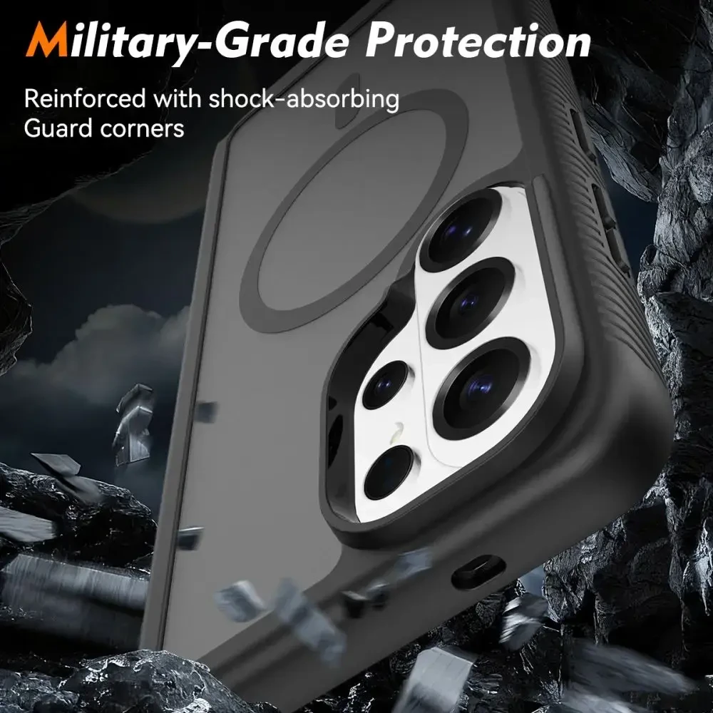 Dėklas Tech-Protect Defense MagSafe Samsung Galaxy S26 Ultra Matte juodos spalvos