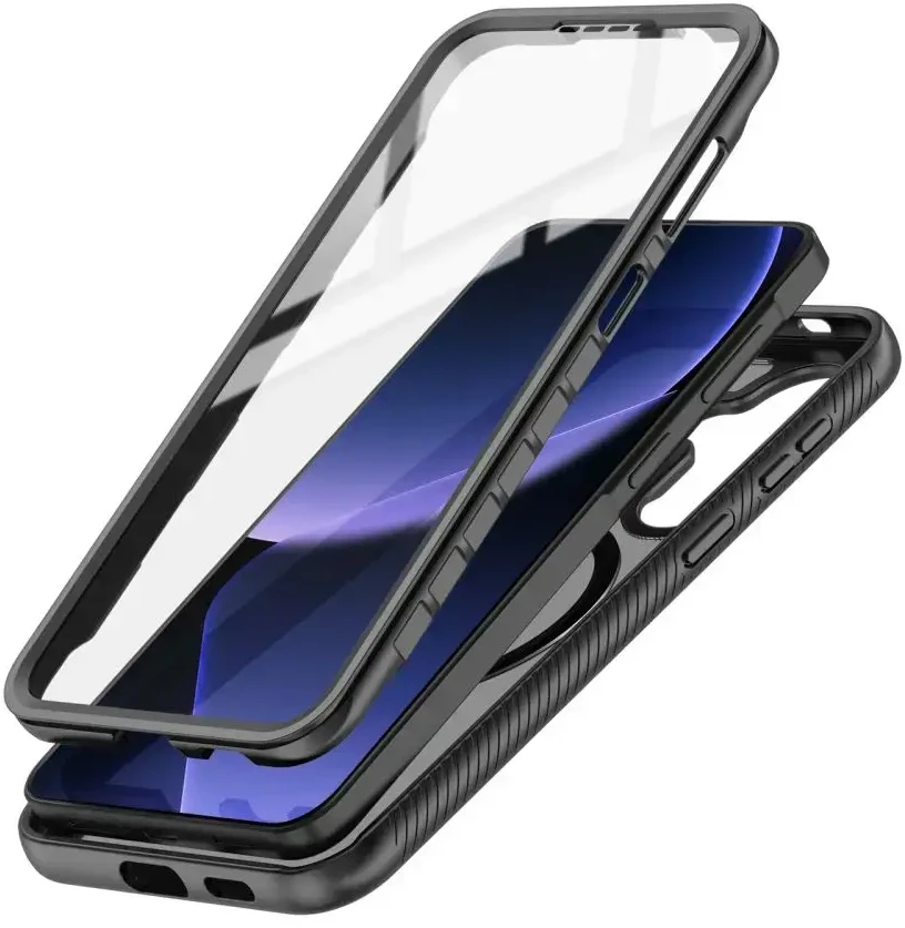 Dėklas Tech-Protect Defense MagSafe Samsung Galaxy A57 5G Matte juodos spalvos