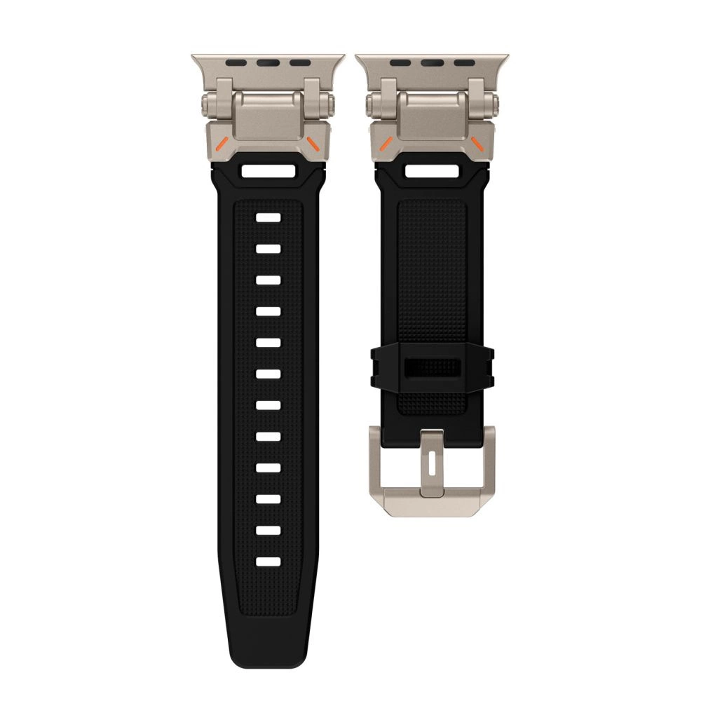 Apyrankė laikrodžiui Apple Watch 4 / 5 / 6 / 7 / 8 / 9 / SE / Ultra 1/2 (44 / 45 / 49 mm) Tech-Protect Delta Pro juodos spalvos-titanium