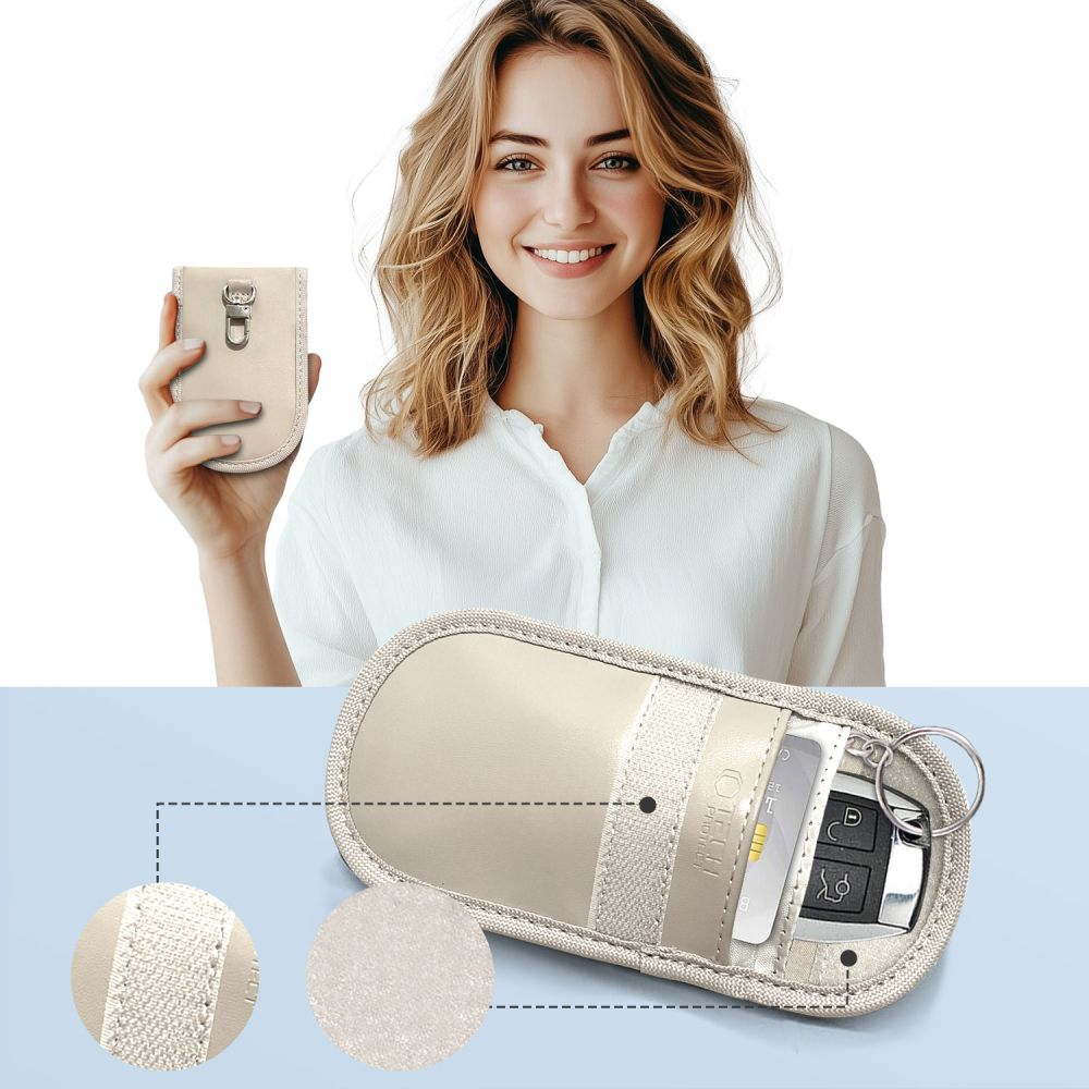 Dėklas Tech-Protect KLR100 RFID Blocking Car Key – dėkals gelsvos spalvos