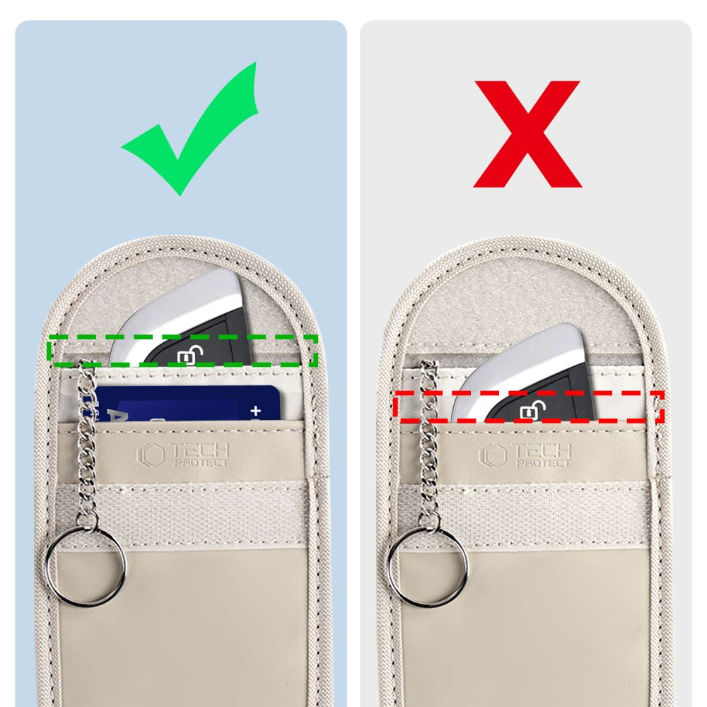 Dėklas Tech-Protect KLR100 RFID Blocking Car Key – dėkals gelsvos spalvos