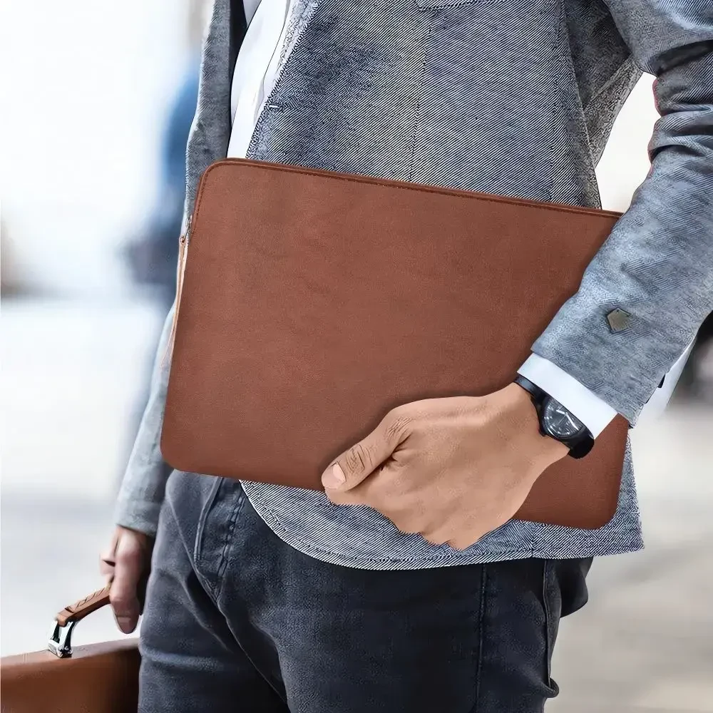 Tech-Protect Fleece Nešiojamas kompiuteris Bag 15-16 - Brown