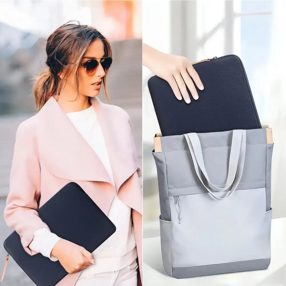 Tech-Protect Fleece Nešiojamas kompiuteris Bag 15-16 - Navy Mėlyna