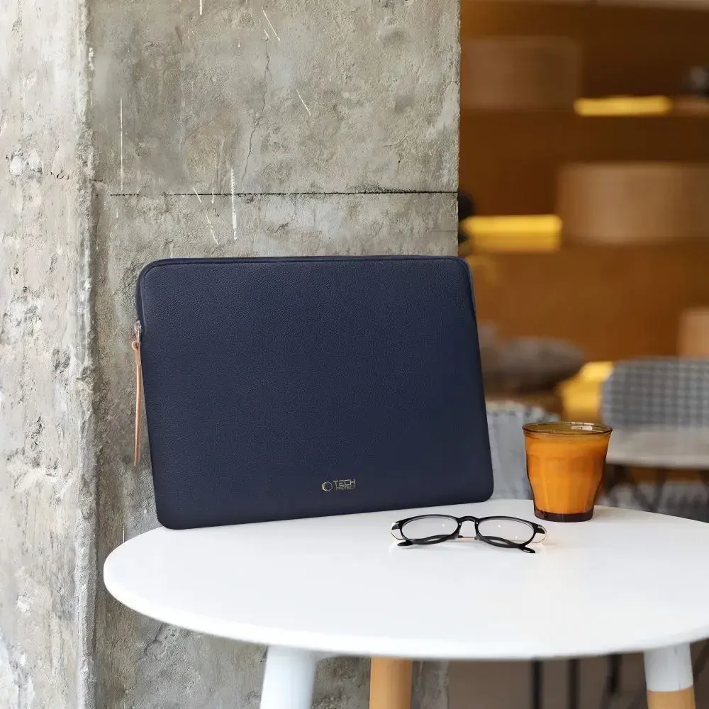 Tech-Protect Fleece Nešiojamas kompiuteris Bag 15-16 - Navy Mėlyna