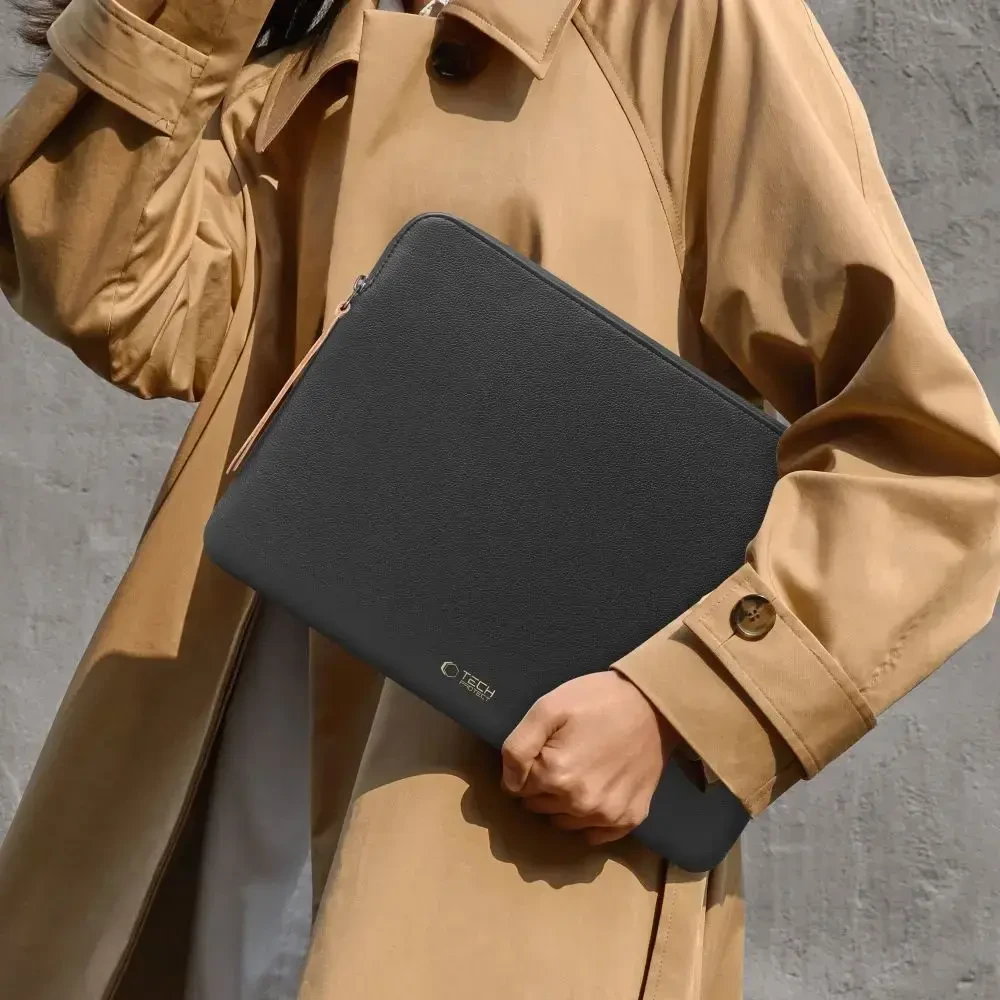Tech-Protect Fleece Nešiojamas kompiuteris Bag 15-16 - Juodas