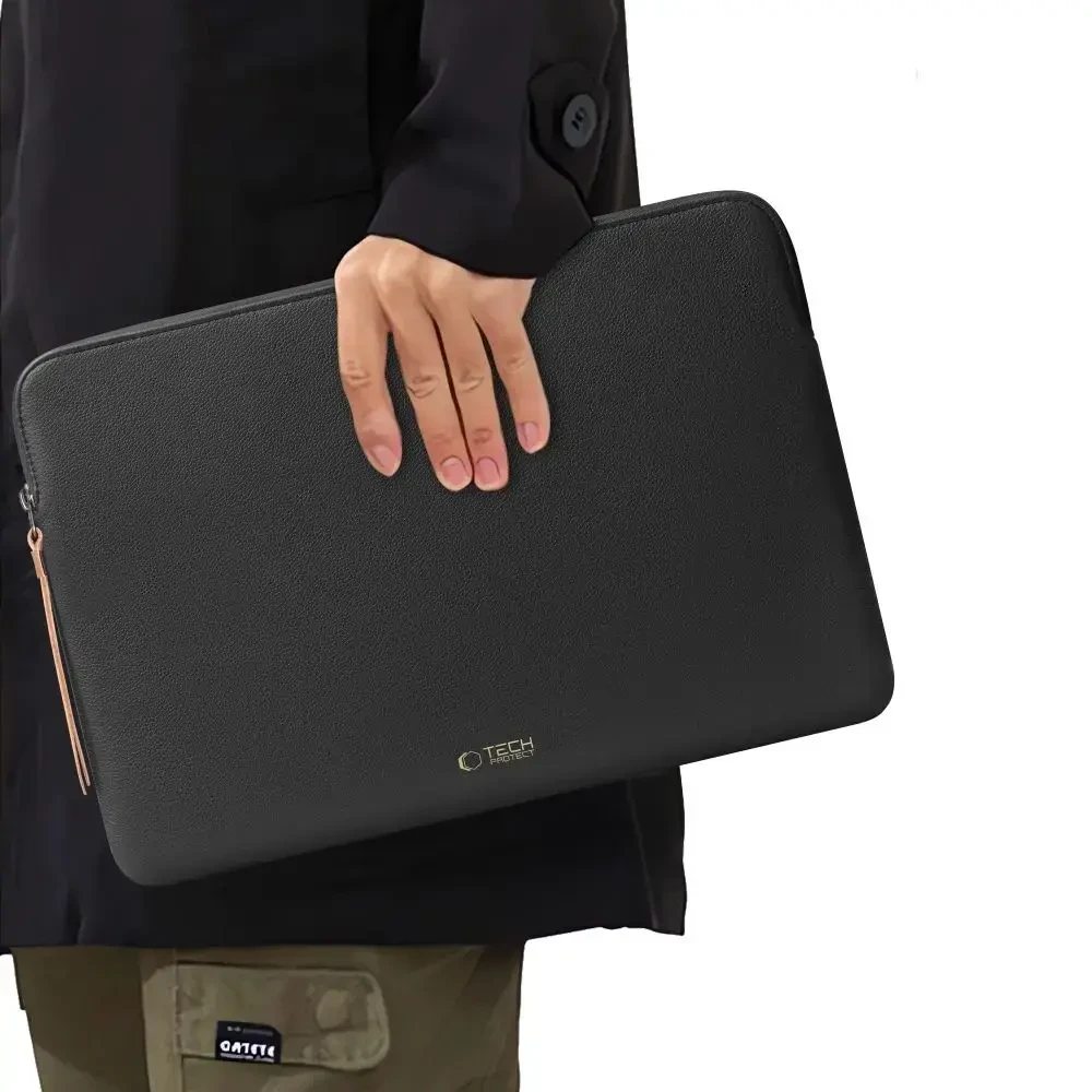 Tech-Protect Fleece Nešiojamas kompiuteris Bag 15-16 - Juodas