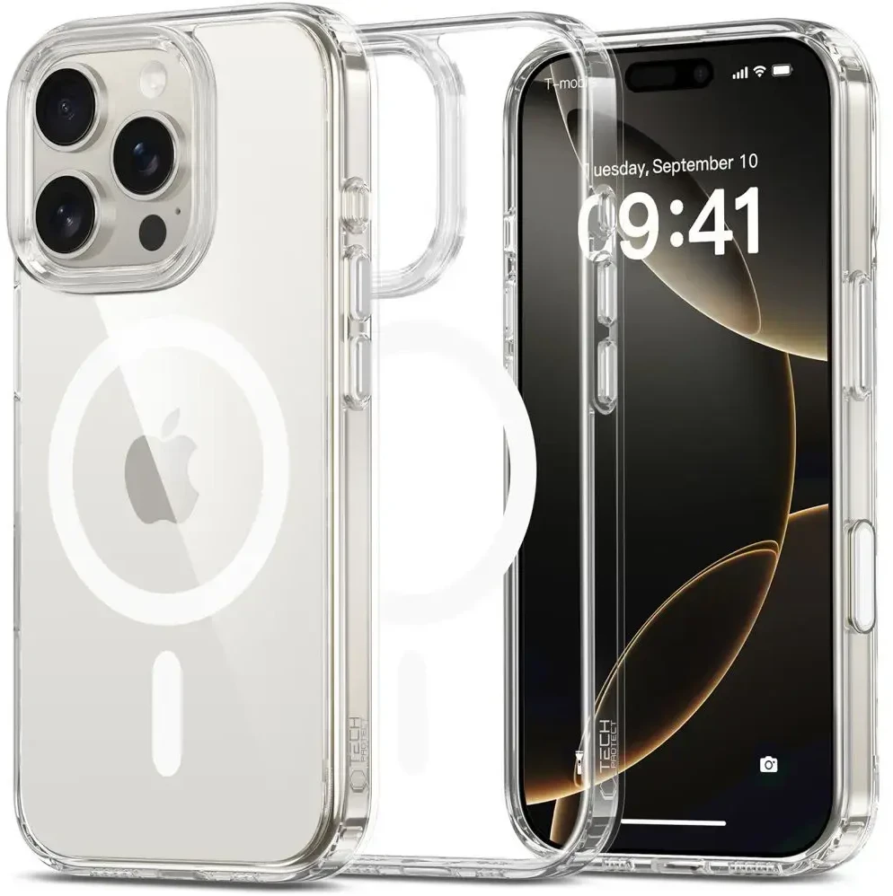 Dėklas Apple iPhone 16 Pro Tech-Protect FlexAir Hybrid CC MagSafe Fire Screen ekranas