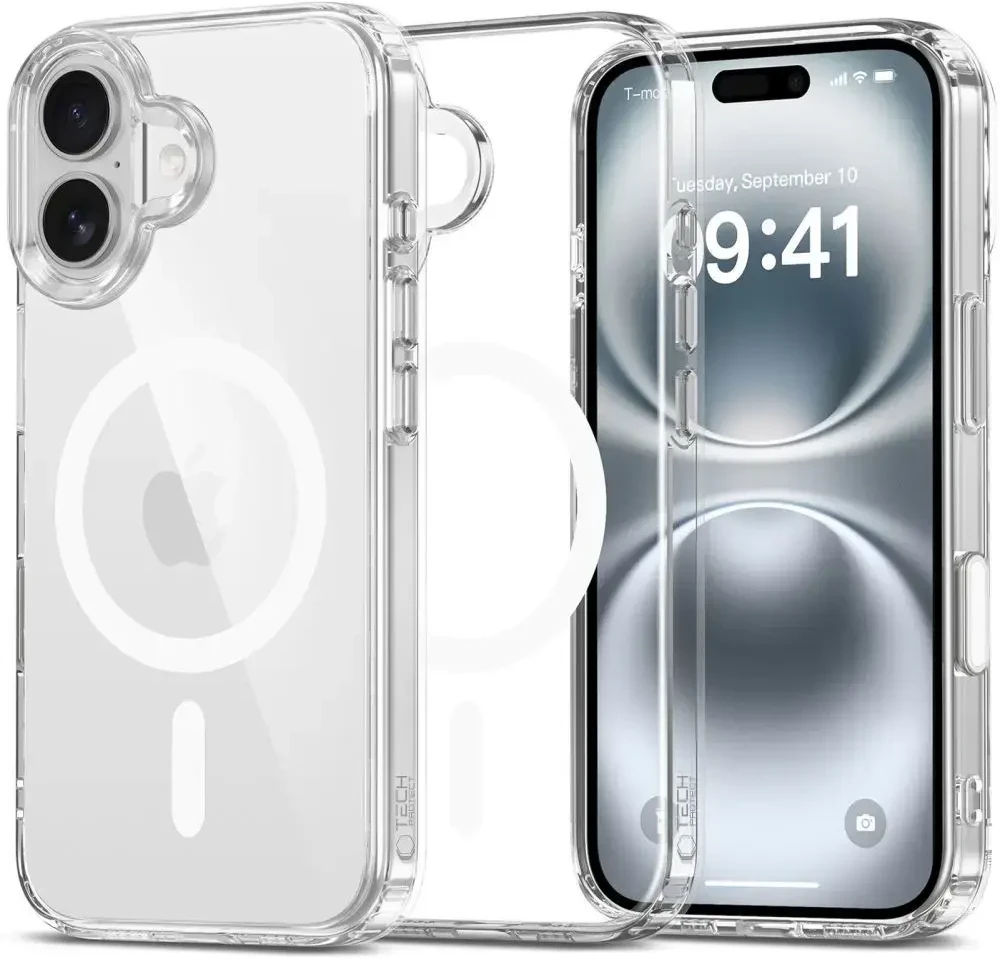 Dėklas Apple iPhone 16 Tech-Protect FlexAir Hybrid CC MagSafe Fire Screen ekranas