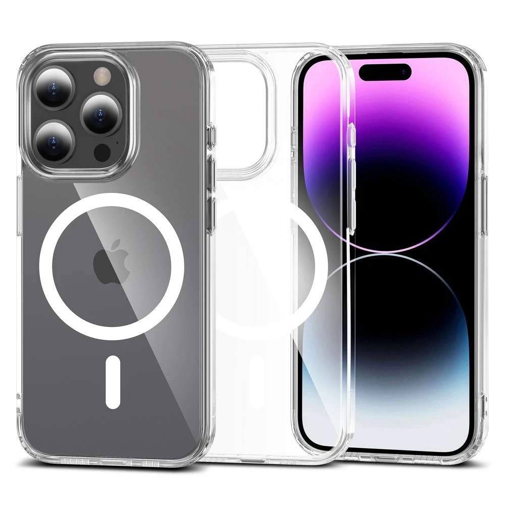 Tech-Protect FlexAir Hybrid MagSafe iPhone 15 Pro Max – dėklas telefonui skaidrus