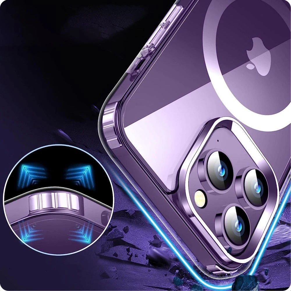 Samsung Galaxy S24 Ultra Tech-Protect FlexAir Hybrid MagSafe dėklas telefonui skaidrus