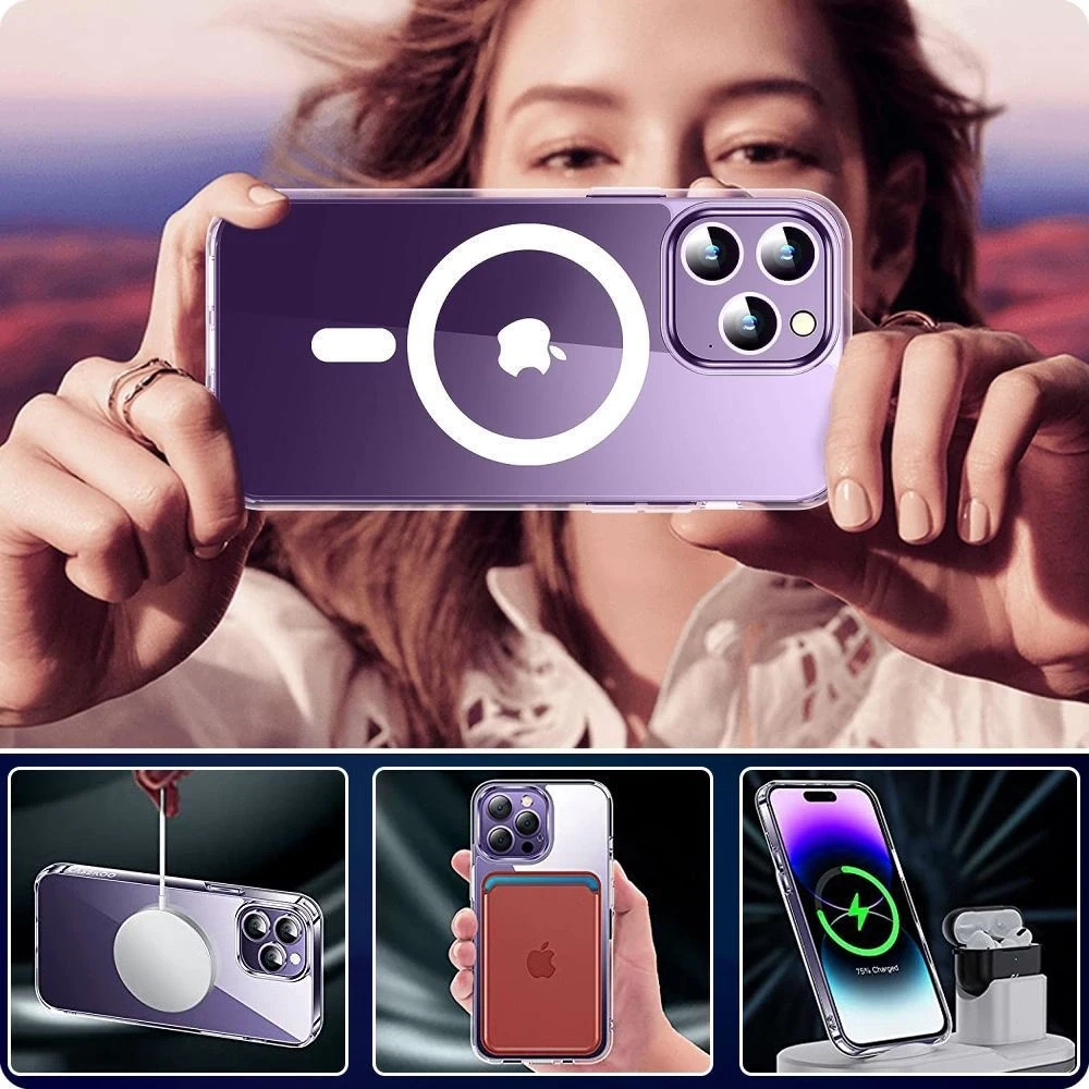 Samsung Galaxy S24 Ultra Tech-Protect FlexAir Hybrid MagSafe dėklas telefonui skaidrus