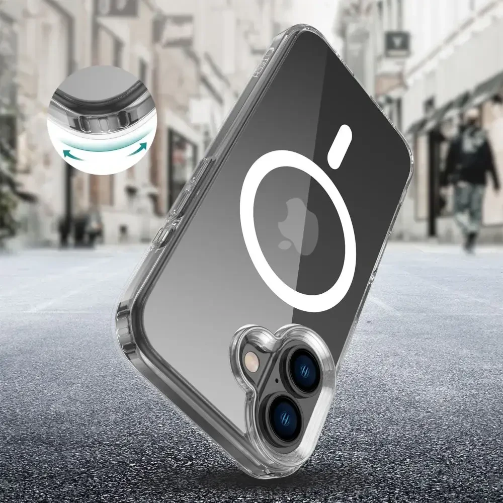 Dėklas TECH-PROTECT FLEXAIR HYBRID MAGSAFE IPHONE 16 CLEAR