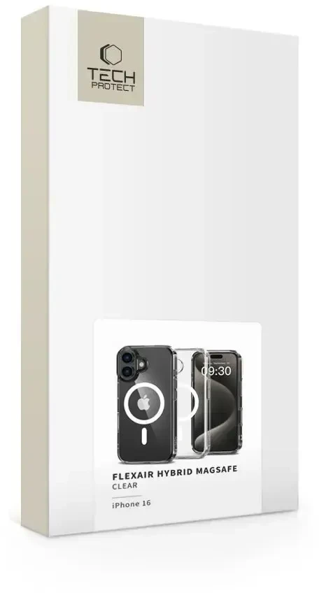 Dėklas TECH-PROTECT FLEXAIR HYBRID MAGSAFE IPHONE 16 CLEAR