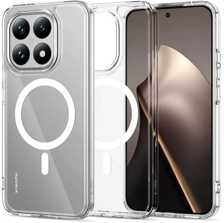 Tech-Protect Flexair Hybrid MagSafe dėklas skirtas Xiaomi 15T – skaidrus