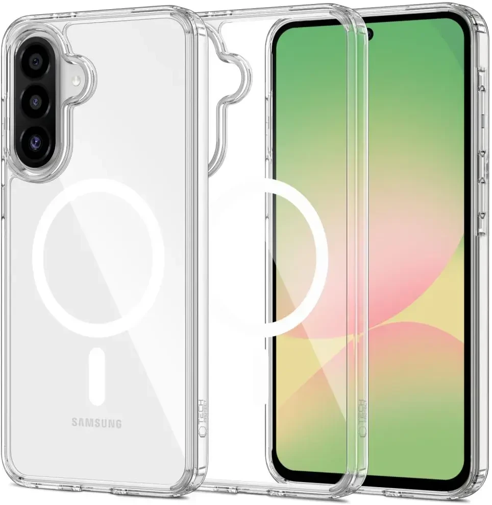 „Tech-Protect FlexAir Hybrid MagSafe“ dėklas „Samsung Galaxy A36 / A56 / A37 5G“, skaidrus
