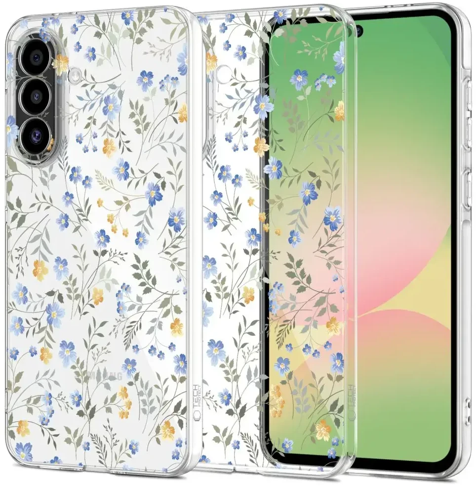 Dėklas Tech Protect „TechProtect FlexAir“ „Samsung Galaxy A57 5G“ pavasarinės gėlės