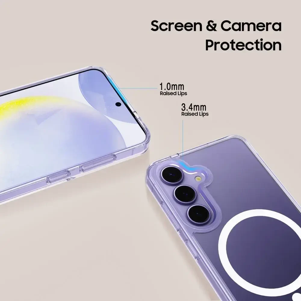 „Tech-Protect FlexAir MagSafe“ dėklas „Samsung Galaxy S26“, skaidrus