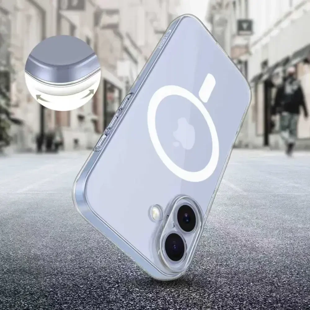 Tech-Protect FlexAir MagSafe dėklas skirtas Apple iPhone 17 – skaidrus