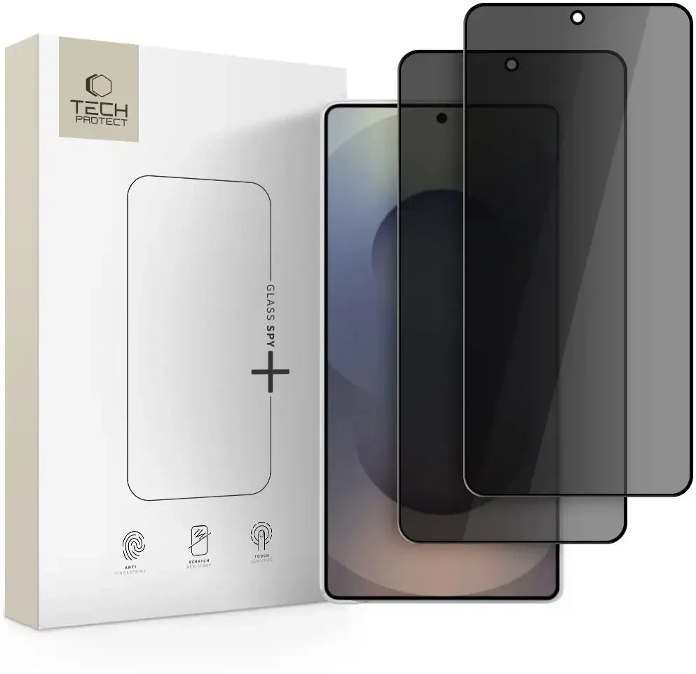 Tech-Protect Apsauginis stiklas SPY+ 2-pack Samsung Galaxy S26 Ultra su privatumo filtru