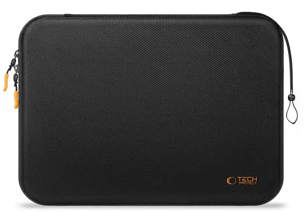 Tech-Protect Hardpouch Nešiojamas kompiuteris Case 13-14 - Juodas and Oranžinis