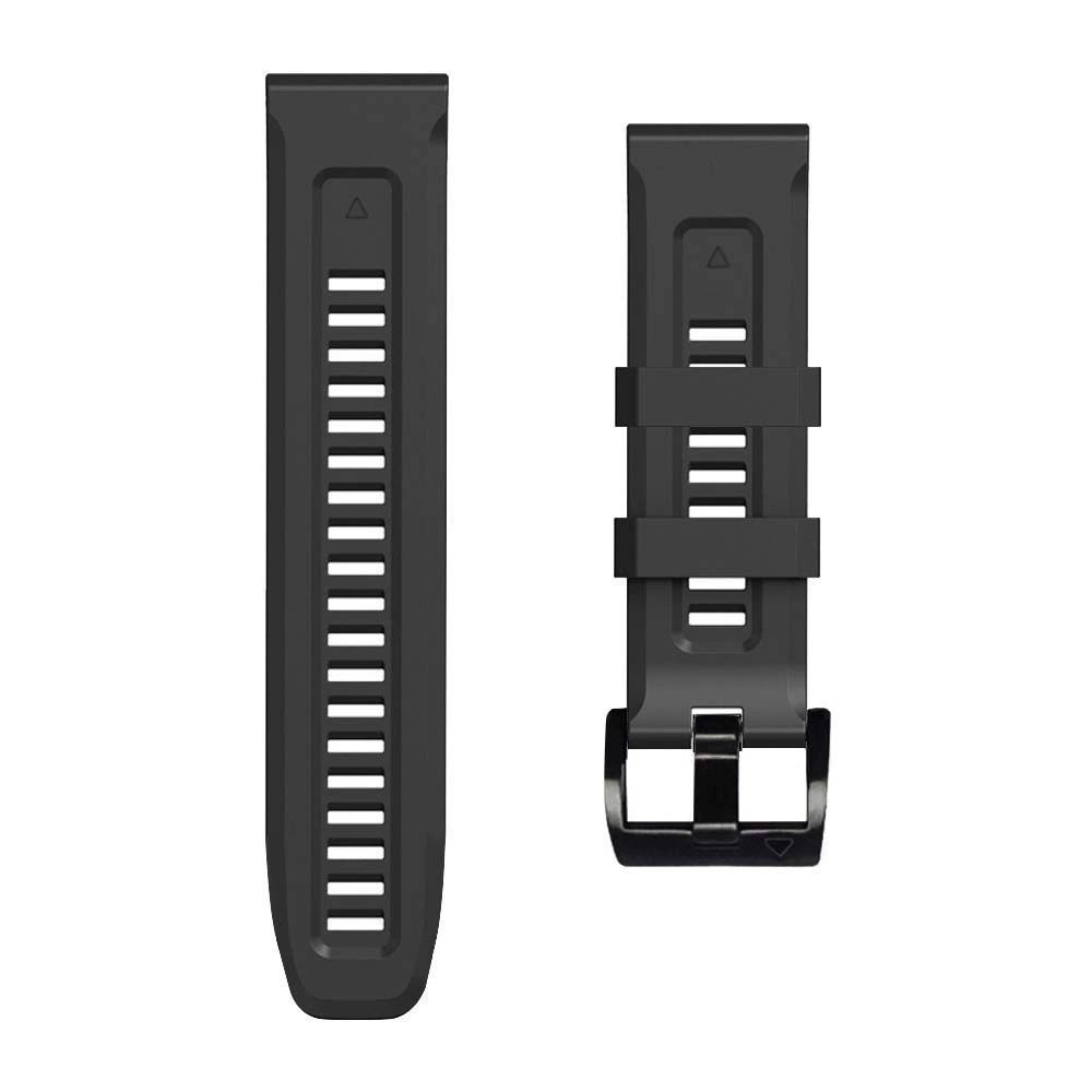 Išmaniojo laikrodžio Garmin Fenix 3/5X/5X PLUS/6 Pro/6X/7X dirželis, Juodos spalvos