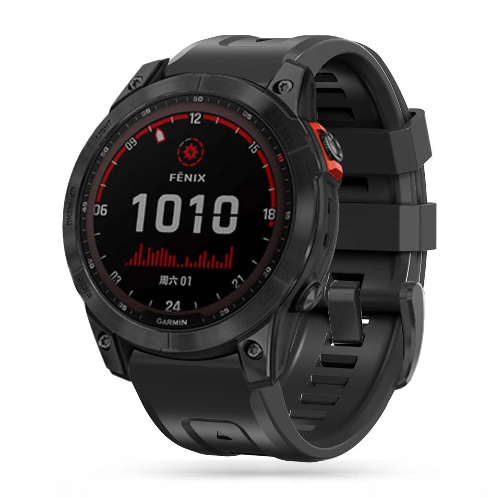 Išmaniojo laikrodžio Garmin Fenix 3/5X/5X PLUS/6 Pro/6X/7X dirželis, Juodos spalvos