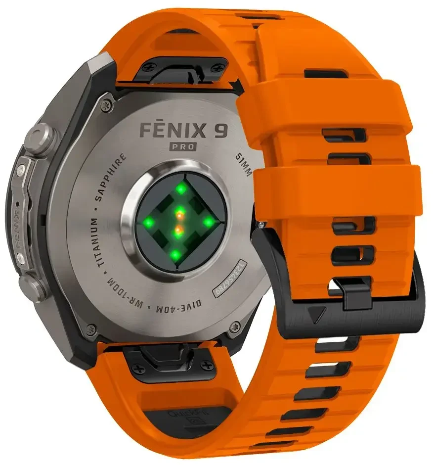 TECH-PROTECT ICONBAND PRO GARMIN FENIX 5X / 5X PLUS / 6X / 6X PRO / 7X / 8 / 8 PRO / 9 / 9 PRO (51 MM) Oranžinis/Juodas