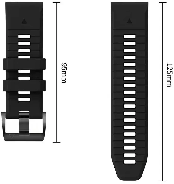 TECH-PROTECT ICONBAND PRO GARMIN FENIX 5X / 5X PLUS / 6X / 6X PRO / 7X / 8 / 8 PRO / 9 / 9 PRO (47 MM) JUODA/PILKA