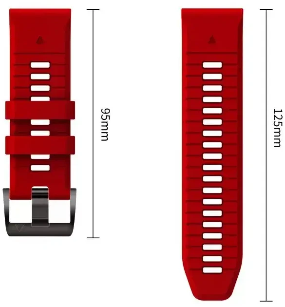 TECH-PROTECT ICONBAND PRO GARMIN FENIX 5X / 5X PLUS / 6X / 6X PRO / 7X / 8 / 8 PRO / 9 / 9 PRO (51 MM) Raudonas/Juodas