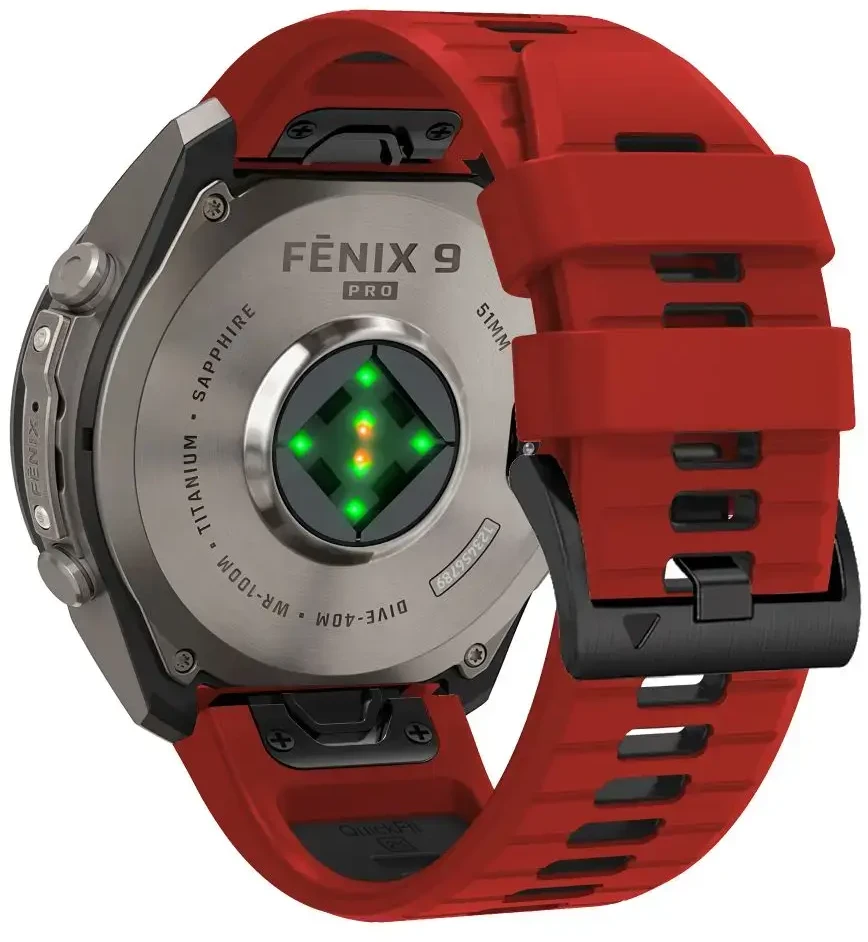 TECH-PROTECT ICONBAND PRO GARMIN FENIX 5X / 5X PLUS / 6X / 6X PRO / 7X / 8 / 8 PRO / 9 / 9 PRO (47 MM) Raudonas/Juodas