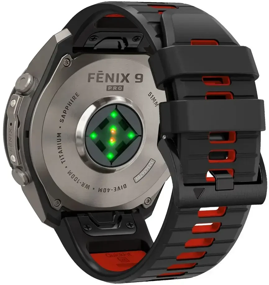 TECH-PROTECT ICONBAND PRO GARMIN FENIX 5X / 5X PLUS / 6X / 6X PRO / 7X / 8 / 8 PRO / 9 / 9 PRO (51 MM) Juodas/Raudonas