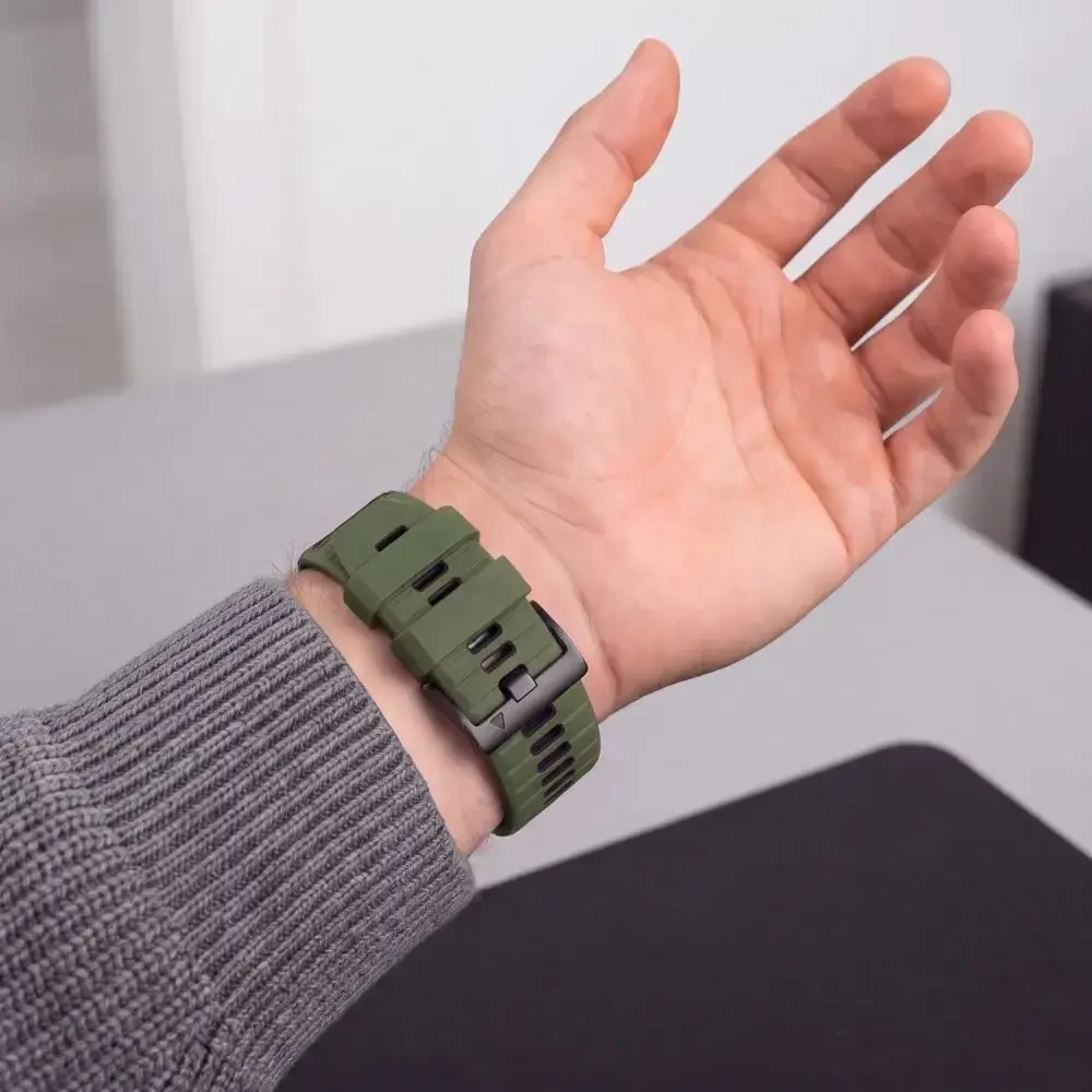 TECH-PROTECT ICONBAND PRO GARMIN FENIX 5X / 5X PLUS / 6X / 6X PRO / 7X / 8 / 8 PRO / 9 / 9 PRO (51 MM) Žalias/Juodas