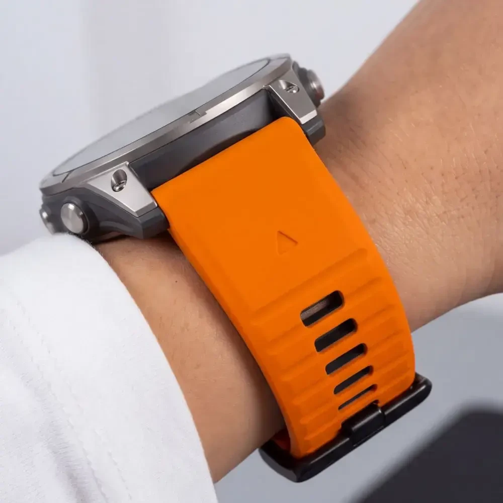 TECH-PROTECT ICONBAND PRO GARMIN FENIX 5X / 5X PLUS / 6X / 6X PRO / 7X / 8 / 8 PRO / 9 / 9 PRO (51 MM) Oranžinis/Juodas