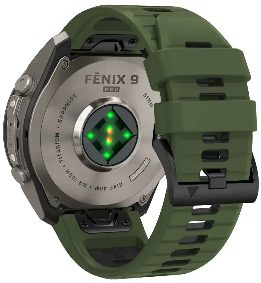 TECH-PROTECT ICONBAND PRO GARMIN FENIX 5X / 5X PLUS / 6X / 6X PRO / 7X / 8 / 8 PRO / 9 / 9 PRO (47 MM) Žalias/Juodas