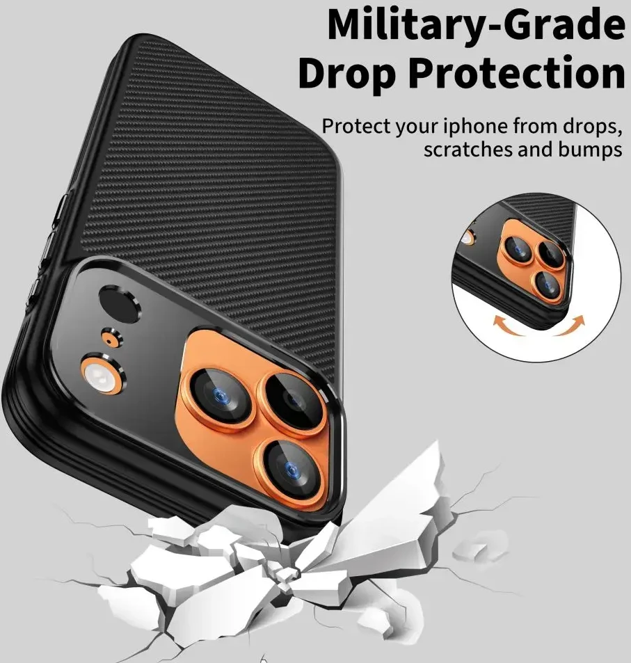 „Tech-Protect“ iš Kevlaro pagamintas „MagSafe“ dėklas, skirtas „iPhone 17 Pro“ – „Juda“