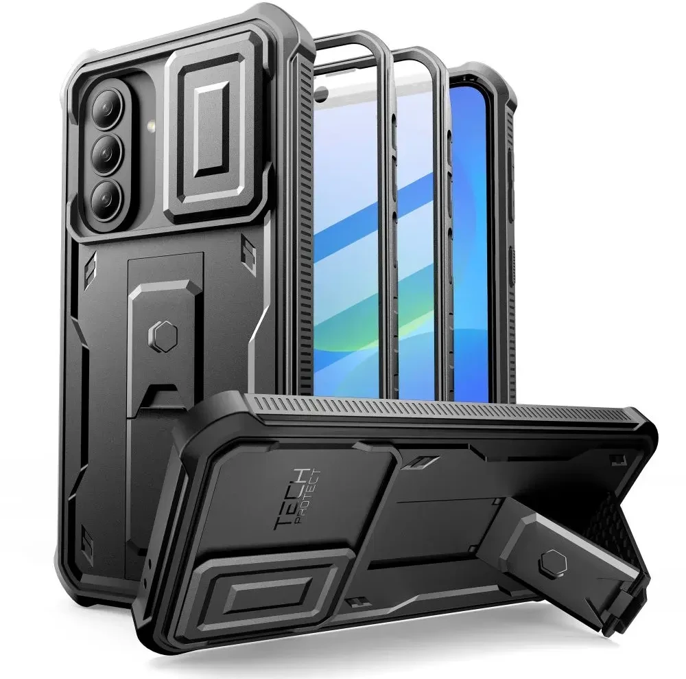 Dėklas Tech-Protect Kevlar CAM+ 2-SET GALAXY A36 / A37 5G juodos spalvos