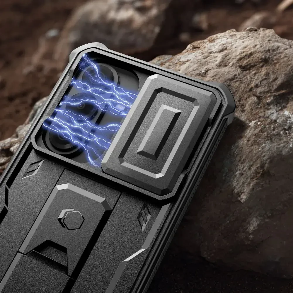 Dėklas Tech-Protect Kevlar Cam+ 2-Set Samsung Galaxy S26 juodos spalvos