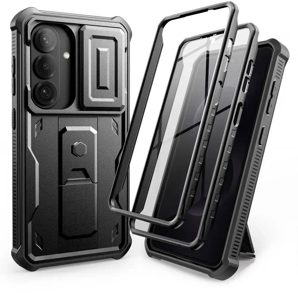 Dėklas Tech-Protect Kevlar Cam+ 2-Set Samsung Galaxy S26 juodos spalvos