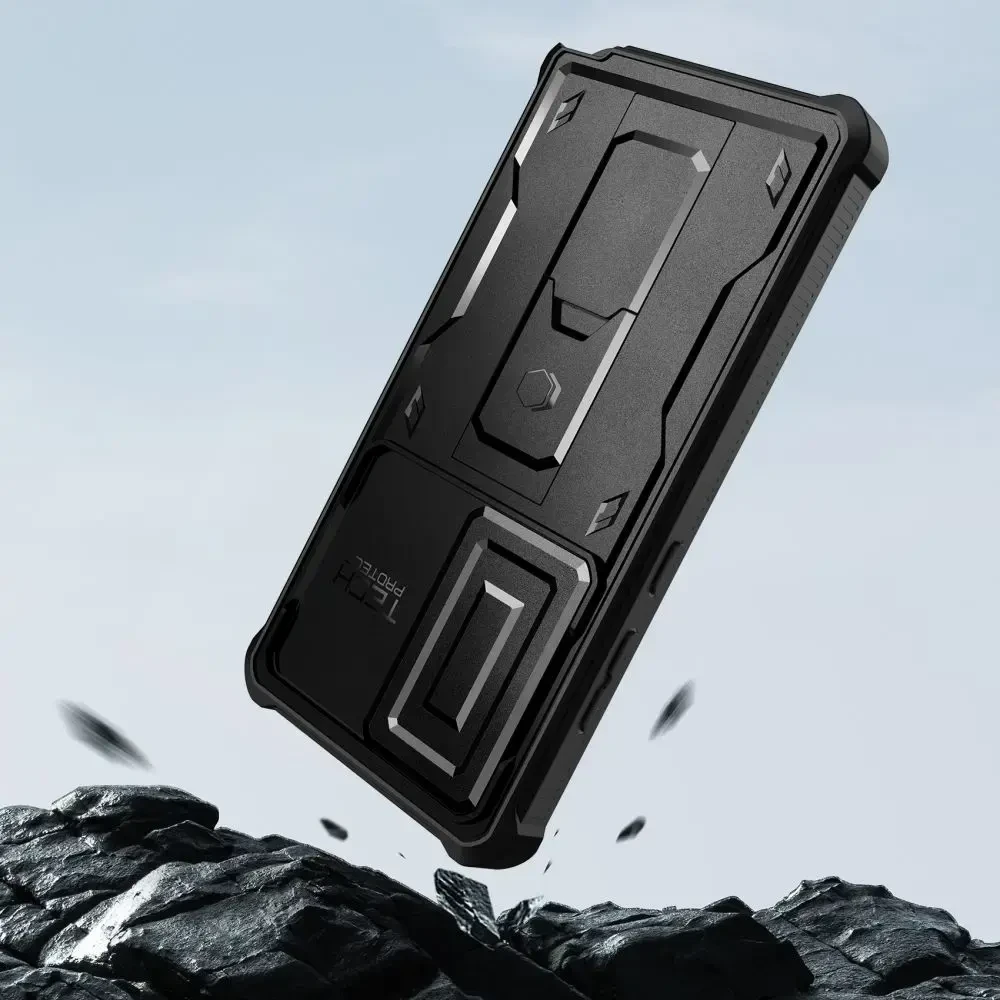 Tech-Protect Kevlar Cam+ telefono dėklas Samsung Galaxy S25 Ultra (S938) juodas
