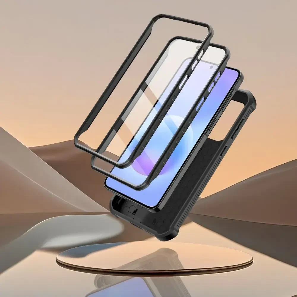 Dėklas Tech-Protect KEVLAR CAM+ 2-SET Samsung Galaxy A57 5G Juodas